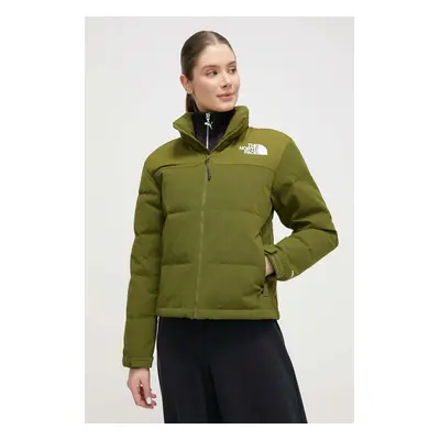 The North Face kurtka puchowa 92 RIPSTOP NUPTSE damska kolor zielony zimowa NF0A870RPIB1