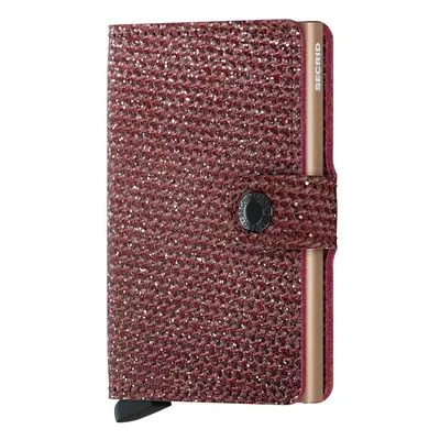 Secrid portfel skórzany Miniwallet Sparkle Red kolor czerwony