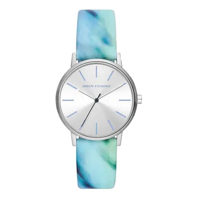 Armani Exchange zegarek damski kolor niebieski