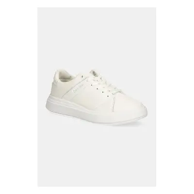 Calvin Klein buty CUPSOLE LACE UP MONO MIX damskie kolor biały HW0HW02218