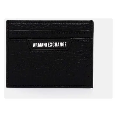 Armani Exchange etui na karty kolor czarny 958053 4F863