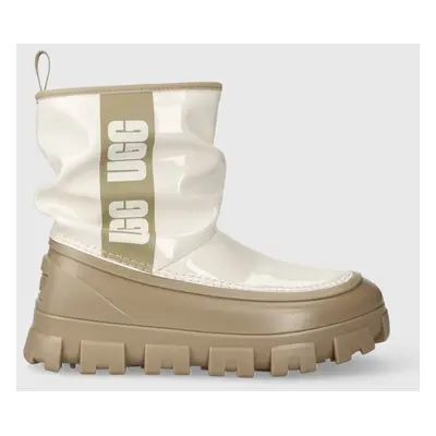 UGG śniegowce Classic Brellah Mini damskie kolor beżowy 1144059