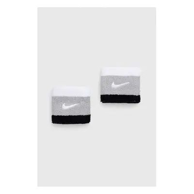 Nike opaski na nadgarstek 2-pack kolor szary