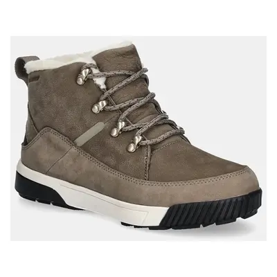 The North Face śniegowce Sierra Mid damskie kolor szary ocieplone NF0A4T3X8IU1