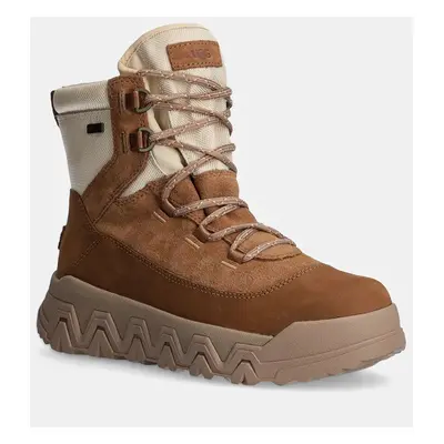 UGG buty Terretrail Hi-Top damskie kolor brązowy na płaskim obcasie 1158217-CHE