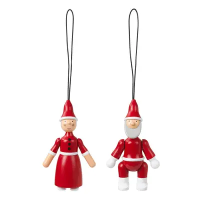 Kay Bojesen ozdoba choinkowa Santa Claus and Santa Clara 2-pack