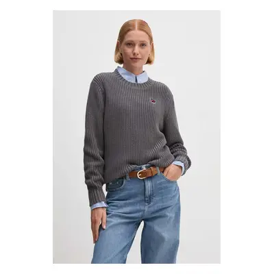 Dkny sweter bawełniany kolor szary D2E4A119