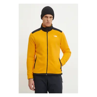 The North Face bluza sportowa Alpine Polartec 200 kolor żółty wzorzysta NF0A7WWL4WP1