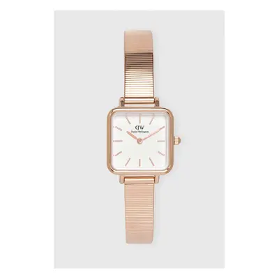 Daniel Wellington zegarek Quadro Studio damski kolor różowy