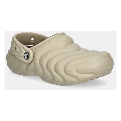 Crocs kapcie Classic Lined Overpuff Clog kolor żółty 210059