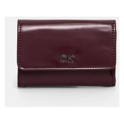 Calvin Klein portfel damski kolor fioletowy K60K612425