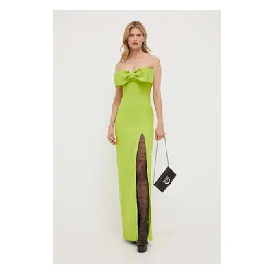 Pinko sukienka kolor zielony maxi dopasowana 101766.7624