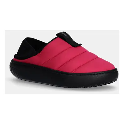 Crocs kapcie Classic Puff Moc kolor różowy 210706