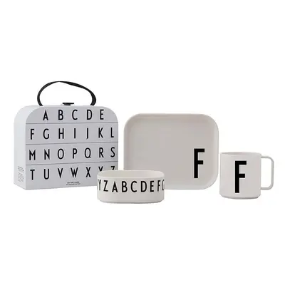 Design Letters zestaw śniadaniowy dla dzieci Classics in a suitcase F 4-pack