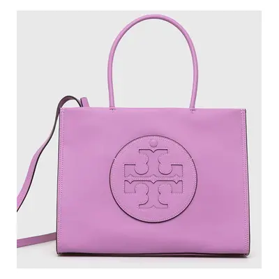 Tory Burch torebka Ella Bio Small Tote- Bright Amethyst kolor fioletowy