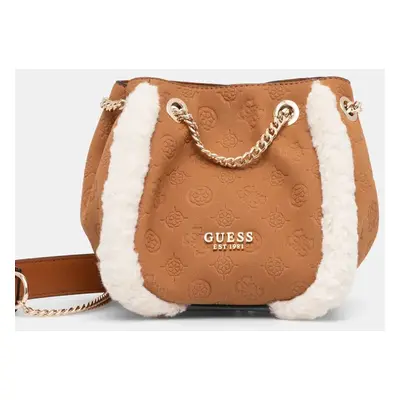 Guess torebka DAVIKA kolor brązowy HWPG94 97040