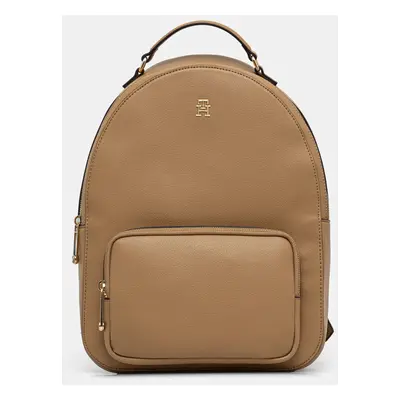 Tommy Hilfiger plecak damski kolor brązowy duży gładki AW0AW16915