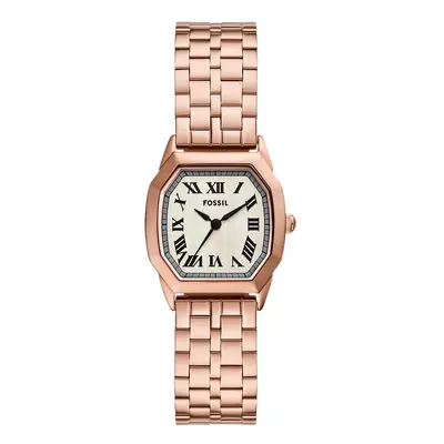 Fossil zegarek Rose Gold damski kolor złoty ES5386