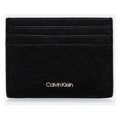 Calvin Klein etui na karty nubukowe kolor czarny K50K512791