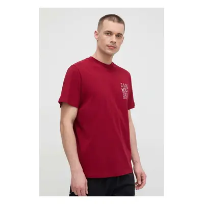 Jack Wolfskin t-shirt Jack Tent męski kolor bordowy z nadrukiem 1809791