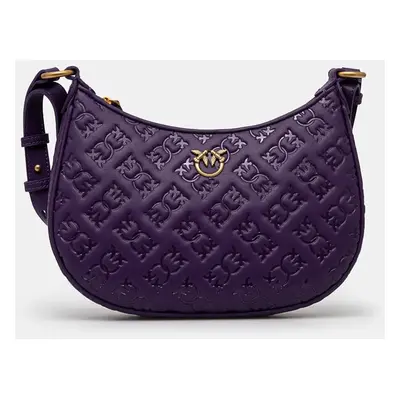 Pinko torebka skórzana kolor fioletowy 102790 A1YB