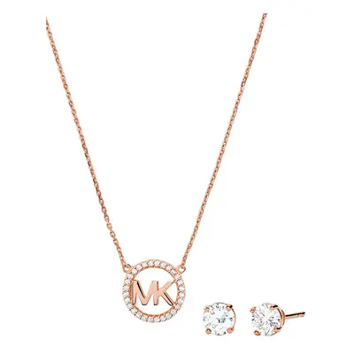 Michael Kors naszyjnik i kolczyki ze srebra pokrytego złotem MKC1260AN791
