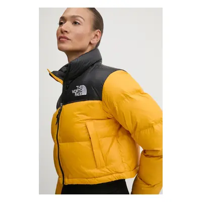 The North Face kurtka puchowa Nuptse damska kolor żółty zimowa NF0A5GGEZU31