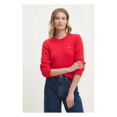 Gant sweter damski kolor biały lekki 4800100