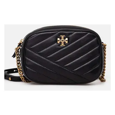 Tory Burch torebka skórzana Kira Chevron kolor czarny 152353