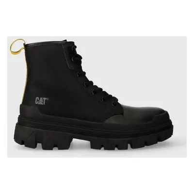 Caterpillar buty HARDWEAR HI kolor czarny na płaskim obcasie P111327