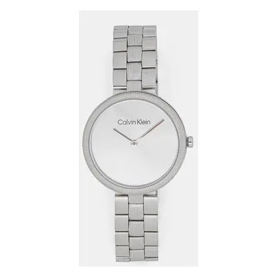 Calvin Klein zegarek damski kolor srebrny 25100015