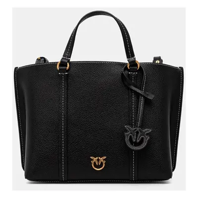 Pinko torebka skórzana kolor czarny 102833.A1LF