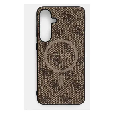 Guess etui na telefon Samsung Galaxy S25+ kolor brązowy GUHMS25MG4GFRW