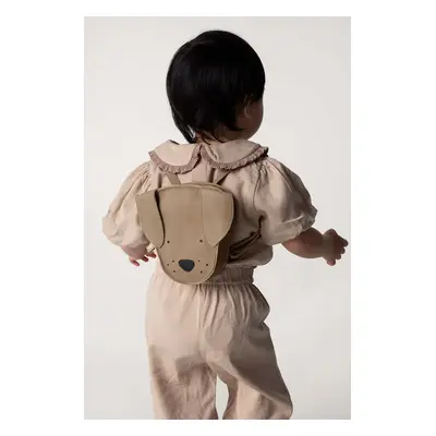 Donsje plecak skórzany dziecięcy Kapi Classic Backpack Dog kolor brązowy mały gładki 5005015