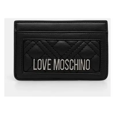 Love Moschino etui na karty kolor czarny JC5659PP0MLA000B