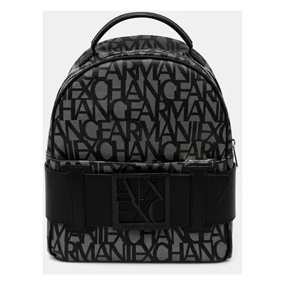 Armani Exchange plecak damski kolor beżowy mały wzorzysty 949153 3F742