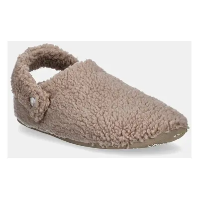 Crocs kapcie Classic Cozzy Slipper kolor beżowy 209386