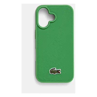 Lacoste etui na telefon iPhone 16 6.1 kolor zielony LCHMP16SPVCN