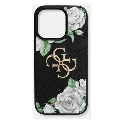 Guess etui na telefon iPhone 16 Pro kolor czarny GUHCP16LPGROP4MK