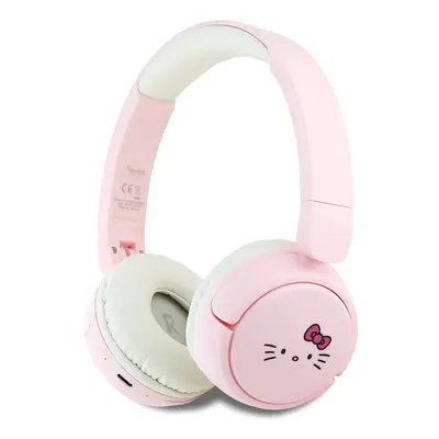 Hello Kitty słuchawki nauszne bezprzewodowe HKOBHV6ROKFP kolor różowy