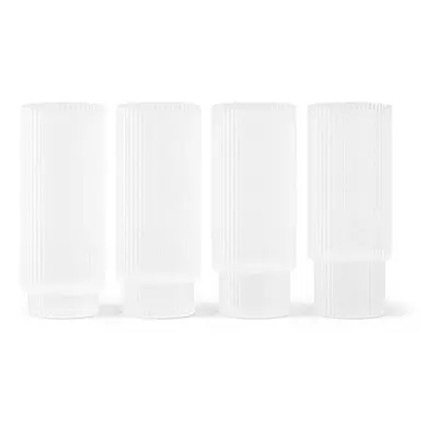 Ferm Living zestaw szklanek do drinków Ripple Long Drink Glasses 300 ml 4-pack