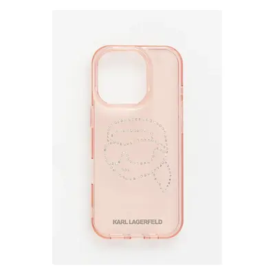 Karl Lagerfeld etui na telefon iPhone 16 kolor różowy KLHCP16LHKHDCELP