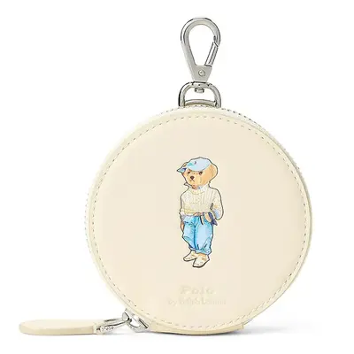 Polo Ralph Lauren brelok skórzany damski kolor beżowy 427967719