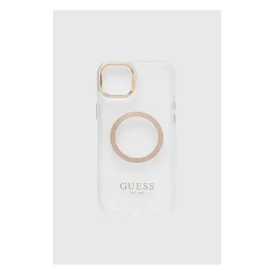 Guess etui na telefon iPhone 14 Plus 6,7" kolor złoty