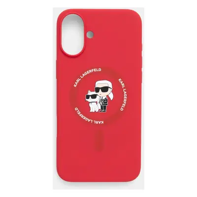 Karl Lagerfeld etui na telefon iPhone 16 Plus 6.7 kolor czerwony KLHMP16MSCMKCRHR