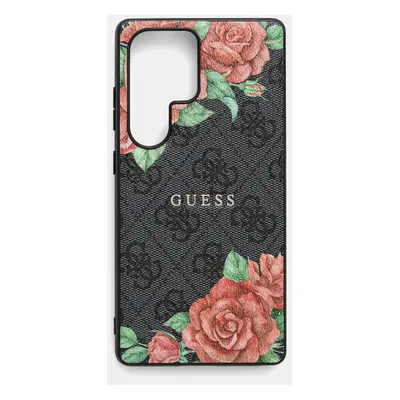 Guess etui na telefon Samsung Galaxy S25 Ultra kolor czarny GUHMS25LP4ROPEMCK