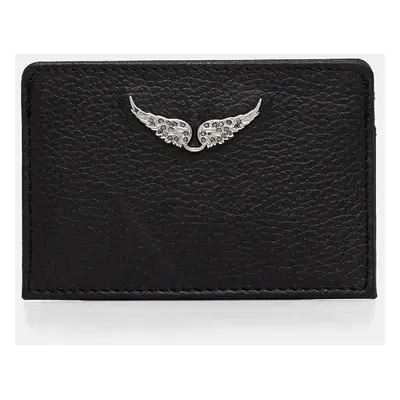 ZADIG&VOLTAIRE etui na karty skórzane kolor czarny LWSG00001