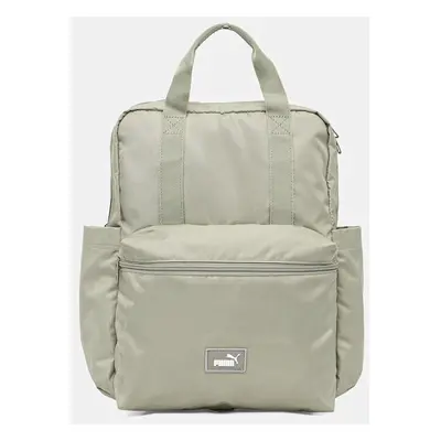 Puma plecak damski kolor zielony duży gładki 91348