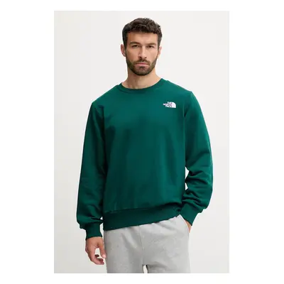 The North Face bluza Simple Dome męska kolor zielony z nadrukiem NF0A89FB1KI1