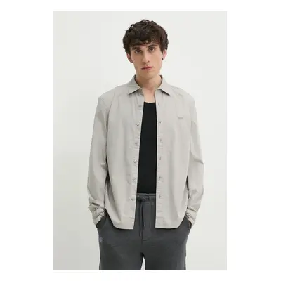 Levi's koszula LS BATTERY HM SHIRT SLIM męska kolor szary slim z kołnierzykiem klasycznym 86625